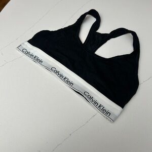 Calvin Klein Black and White Sports Bra
